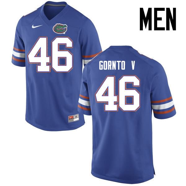 Men's NCAA Florida Gators Harry Gornto V #46 Stitched Authentic Nike Blue College Football Jersey KZZ0565VG